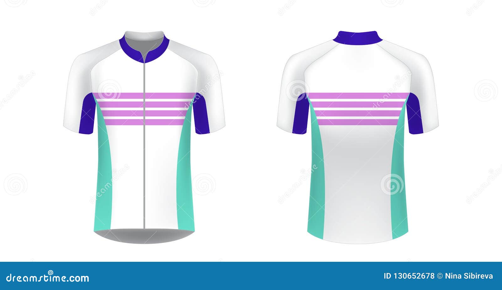 Download Cycling jersey mockup stock vector. Illustration of sleeve ...