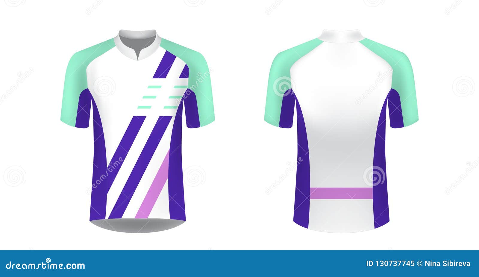 Download Cycling jersey mockup stock vector. Illustration of modern ...