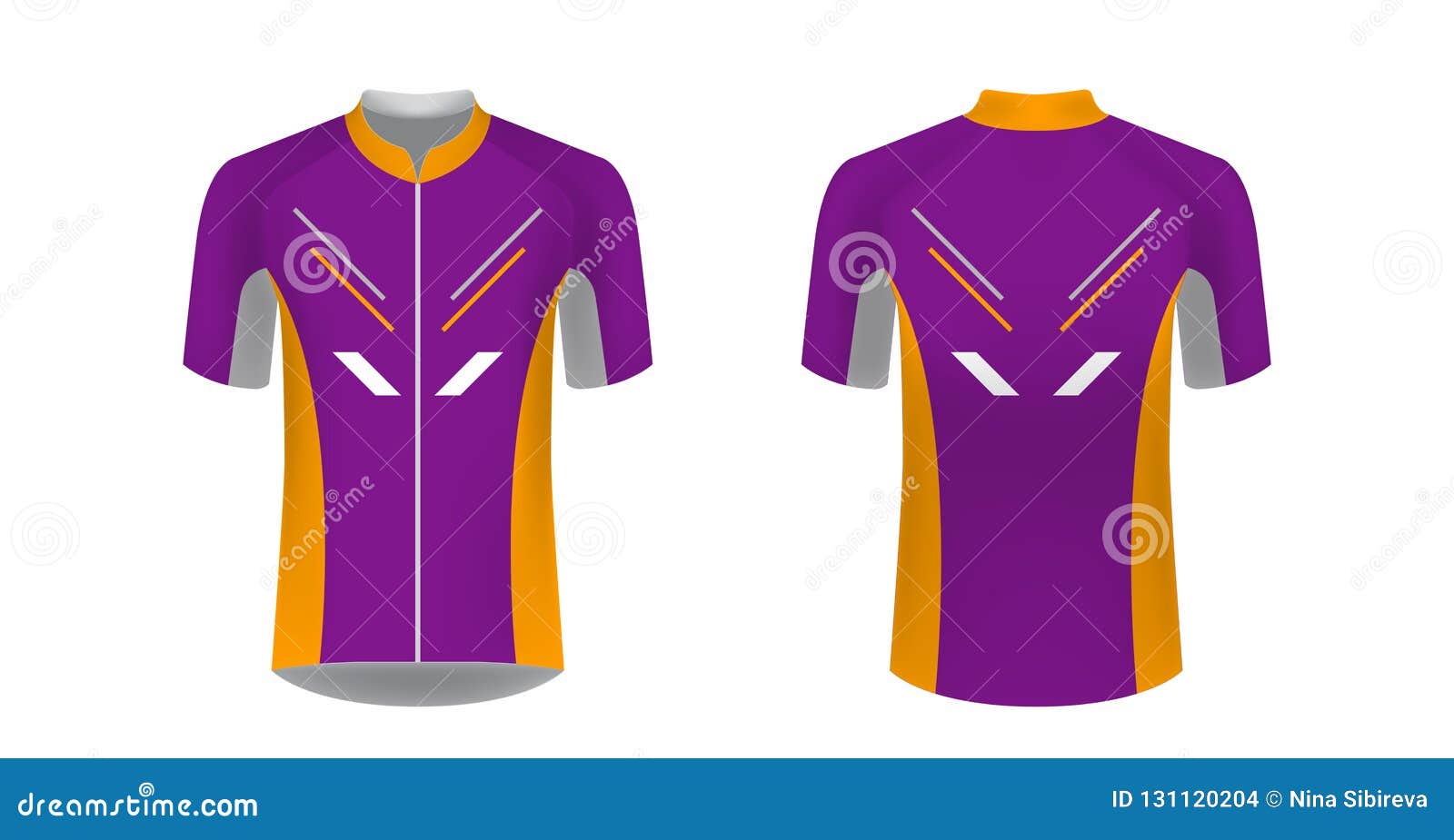 Download Cycling jersey mockup stock illustration. Illustration of ...