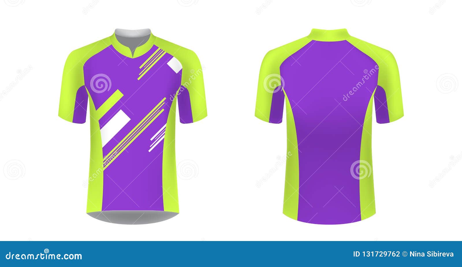 Download Cycling Jersey Vector Mockup. T-shirt Sport Design ...