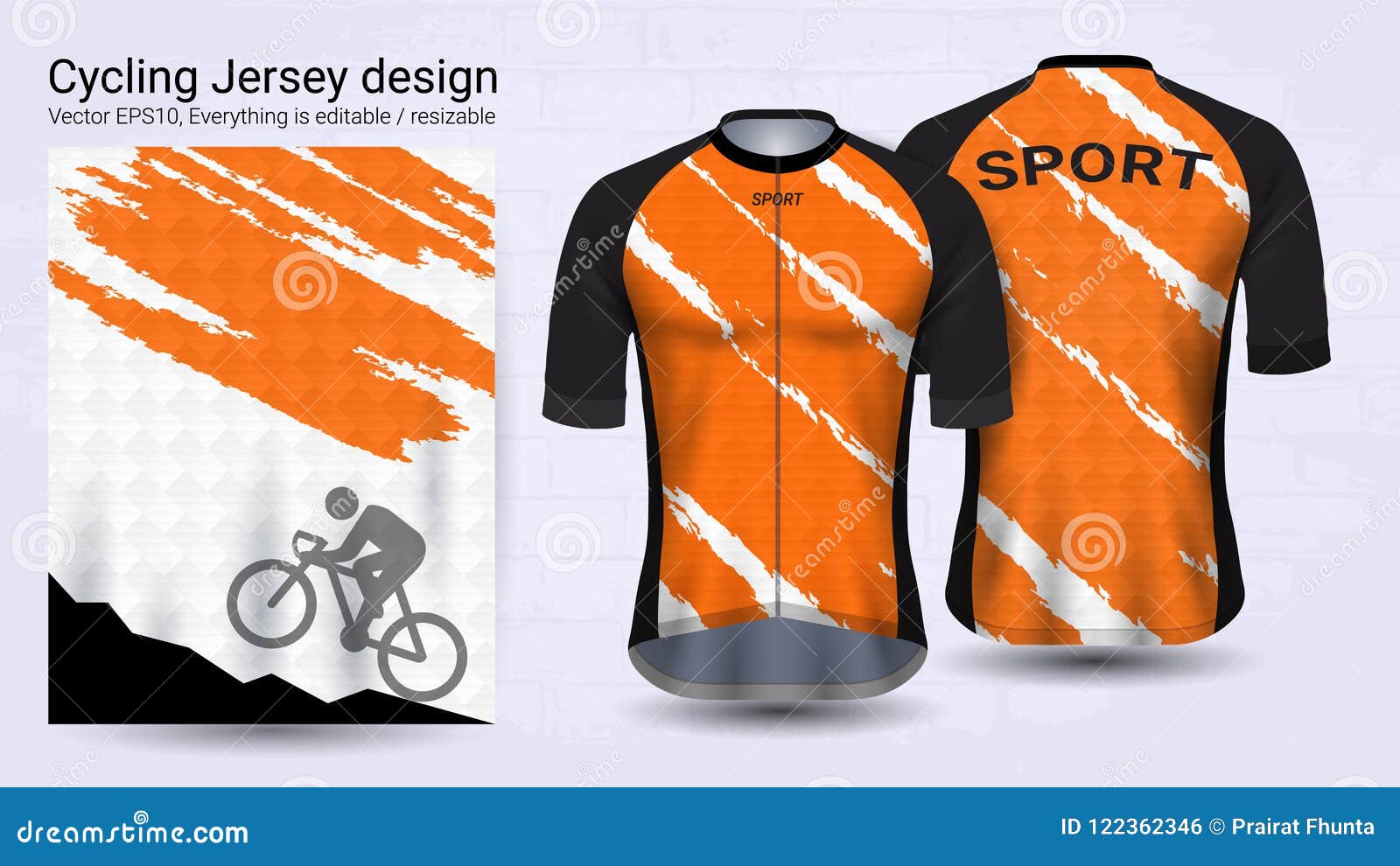 Download Cycling Jerseys, Short Sleeve Sport Mockup Template ...