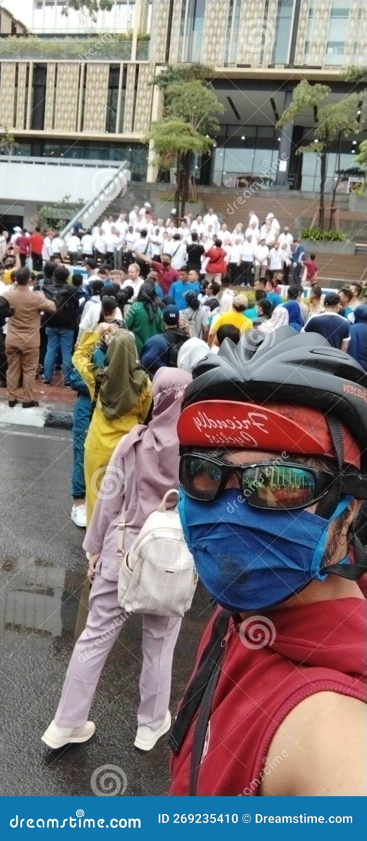 Cycling when Kick Off ASEAN in Jakarta Editorial Image Image of