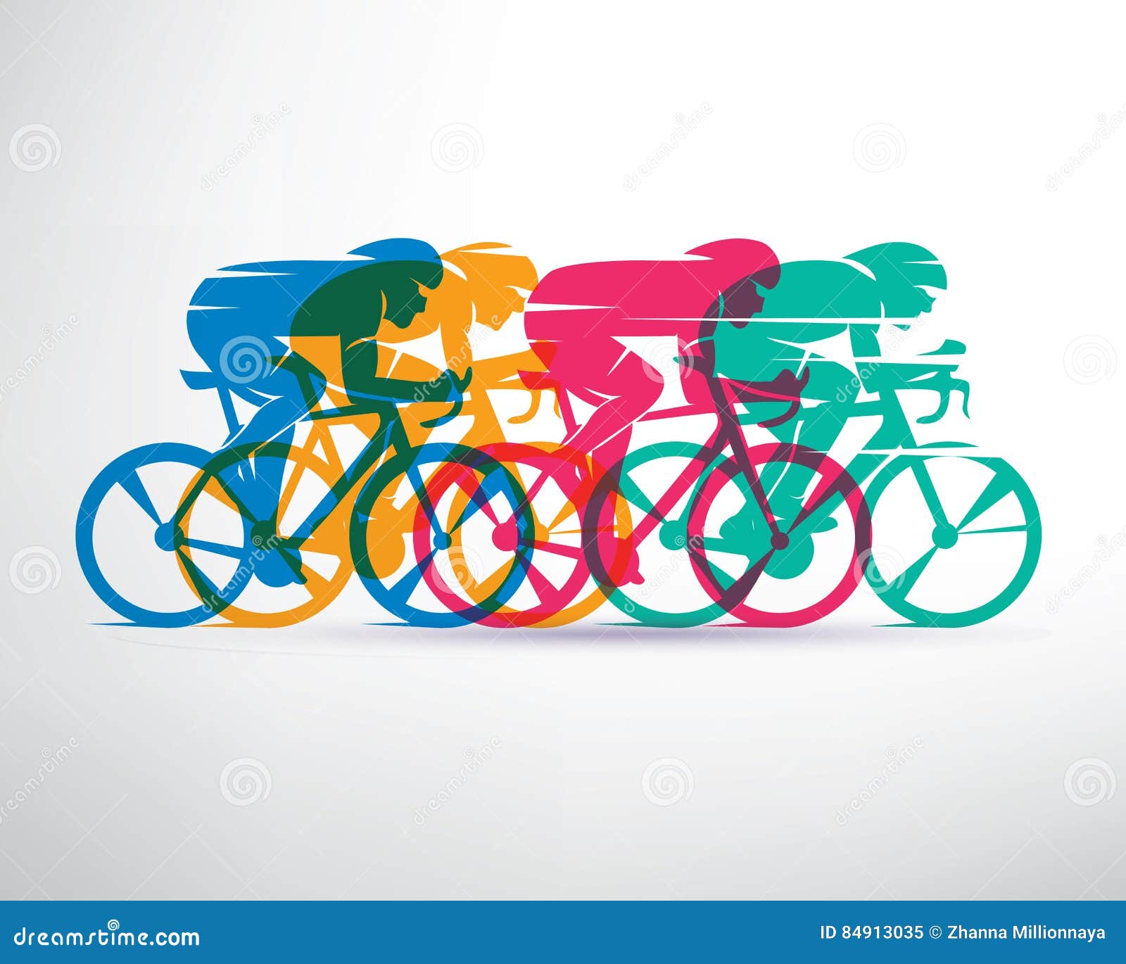 cycling race stylized background