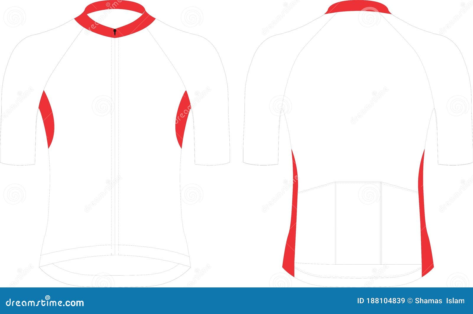 Cycling Short Sleeve Jersey Custom Design Blank Template Inside Blank Cycling Jersey Template