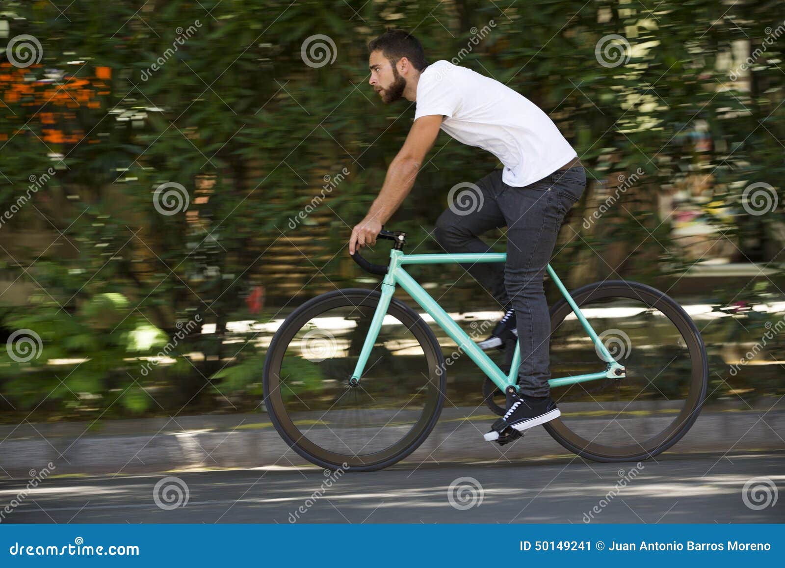 riding a fixed gear bike