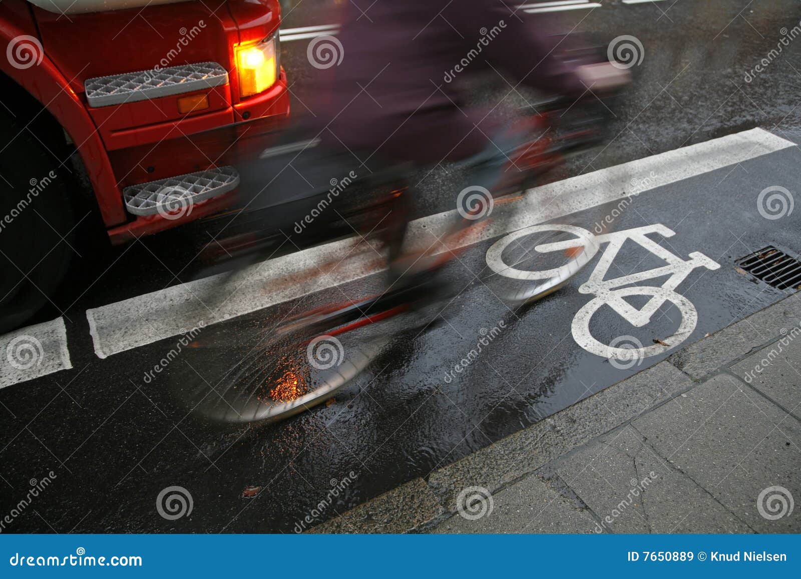 cycling in heavy rain
