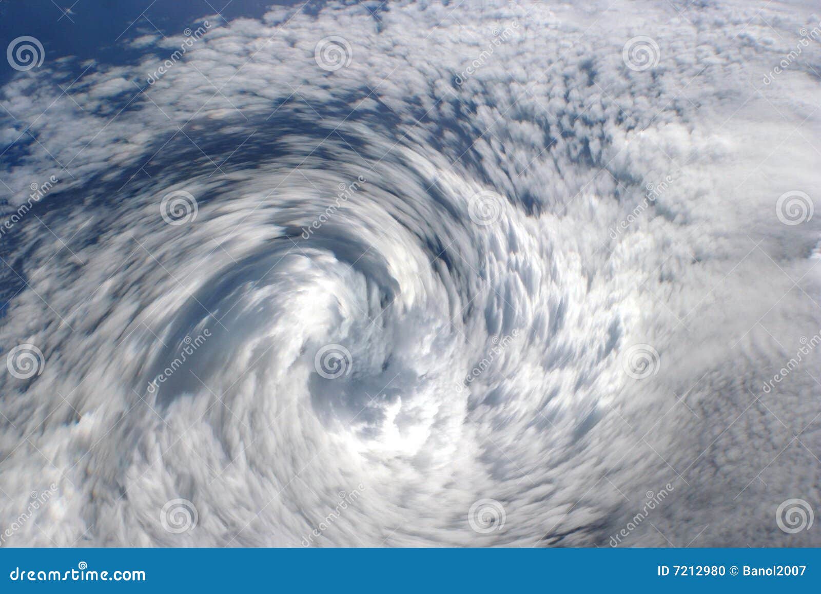 cyclone clouds, eye of storm.