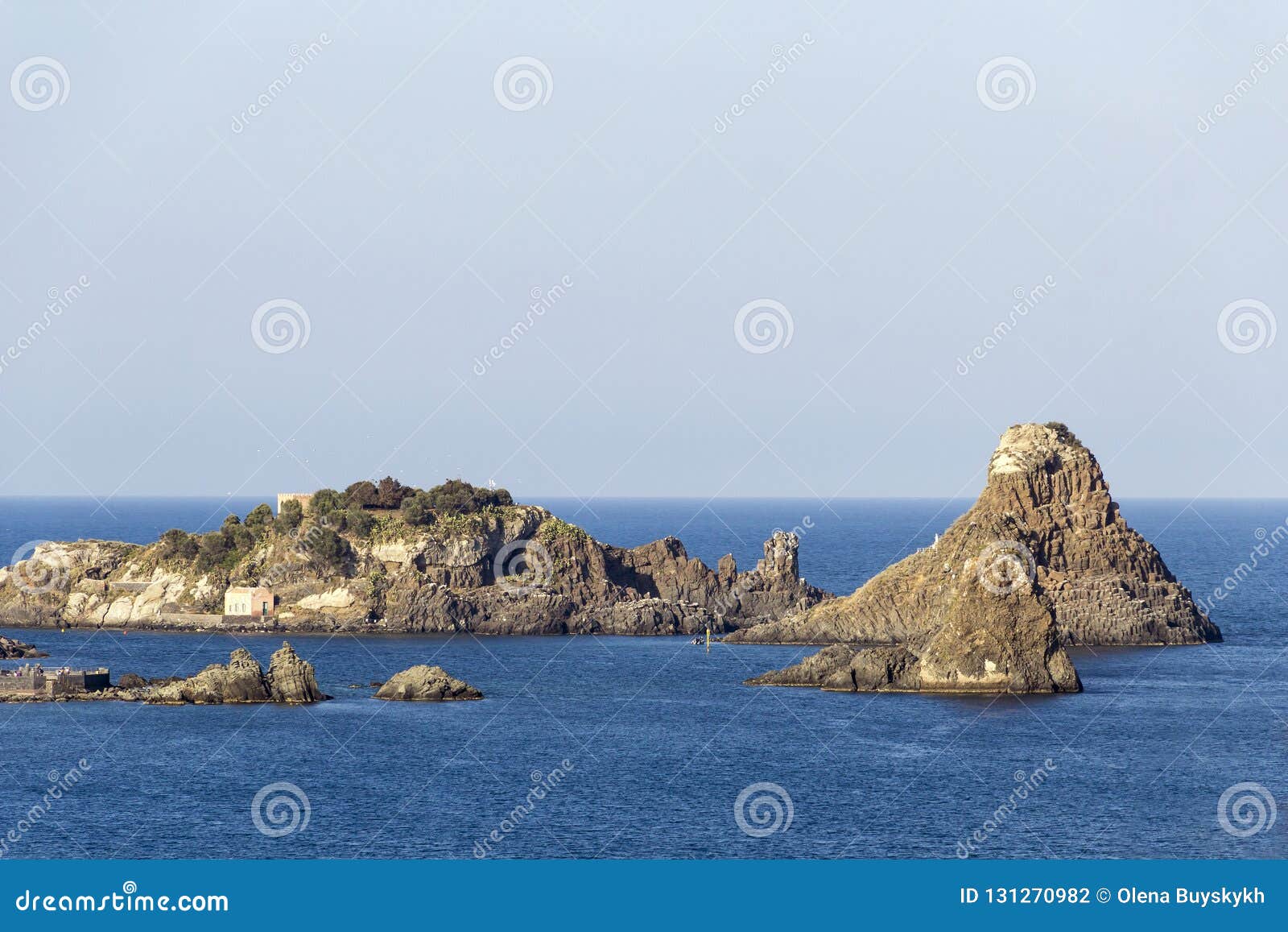 cyclopean isles in aci trezza, catania, sicily, italy
