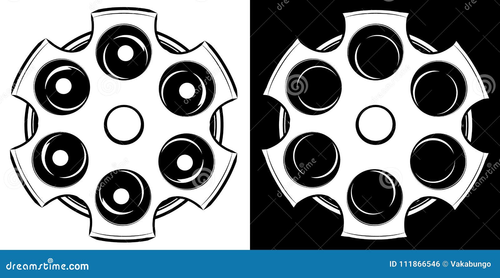 Russian roulette stock vector. Illustration of russian - 14837968