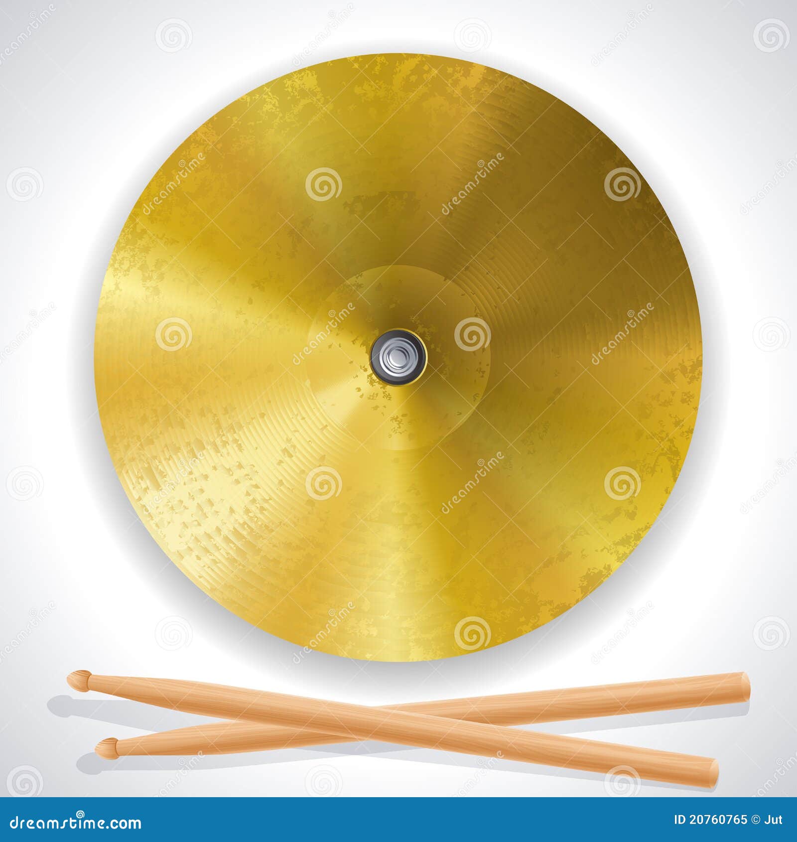 Cymbal stock vector. Illustration of copper, musical 20760765
