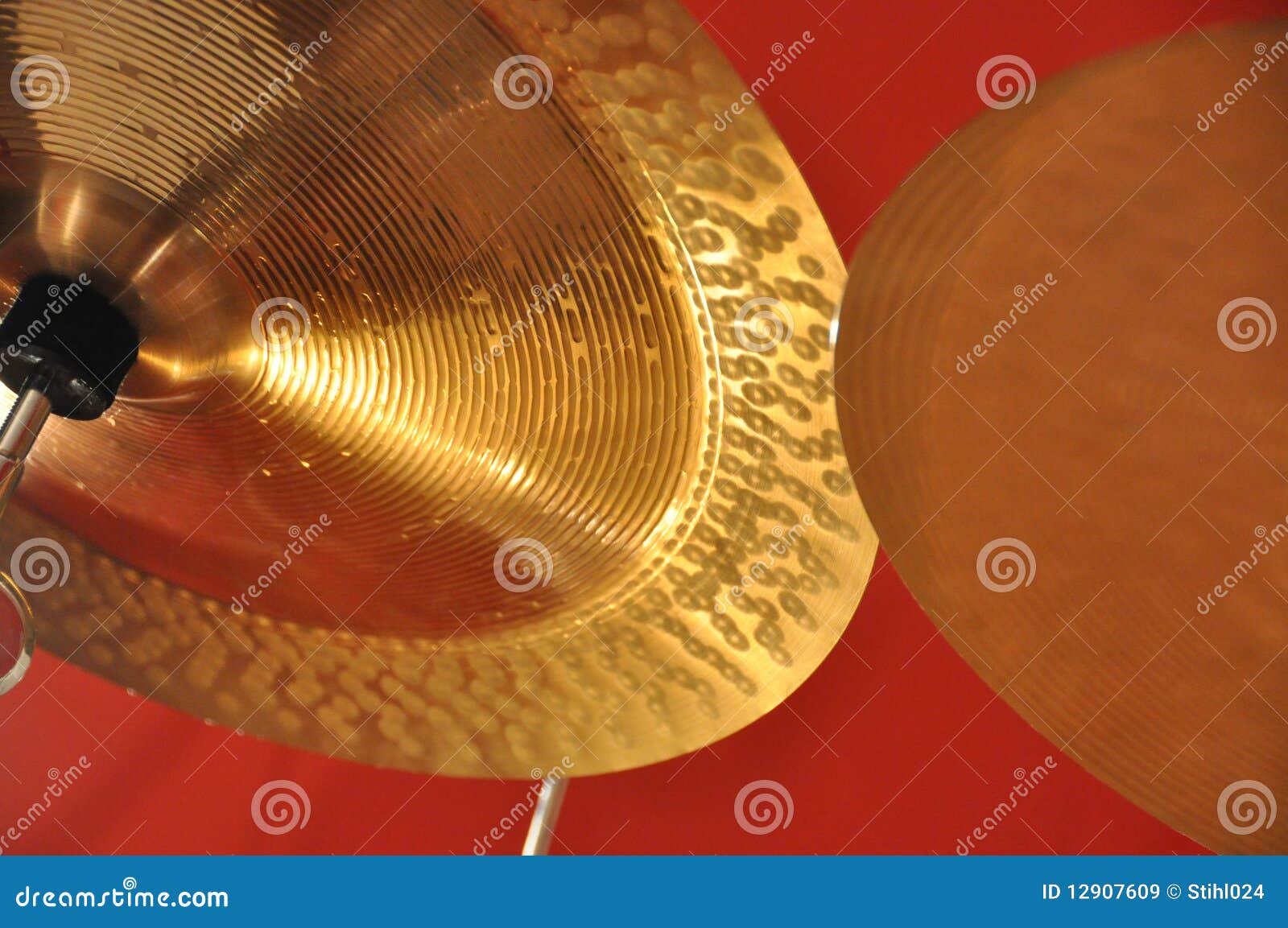 Cymbals stock image. Image of drumset, golden, wood, cymbals 12907609