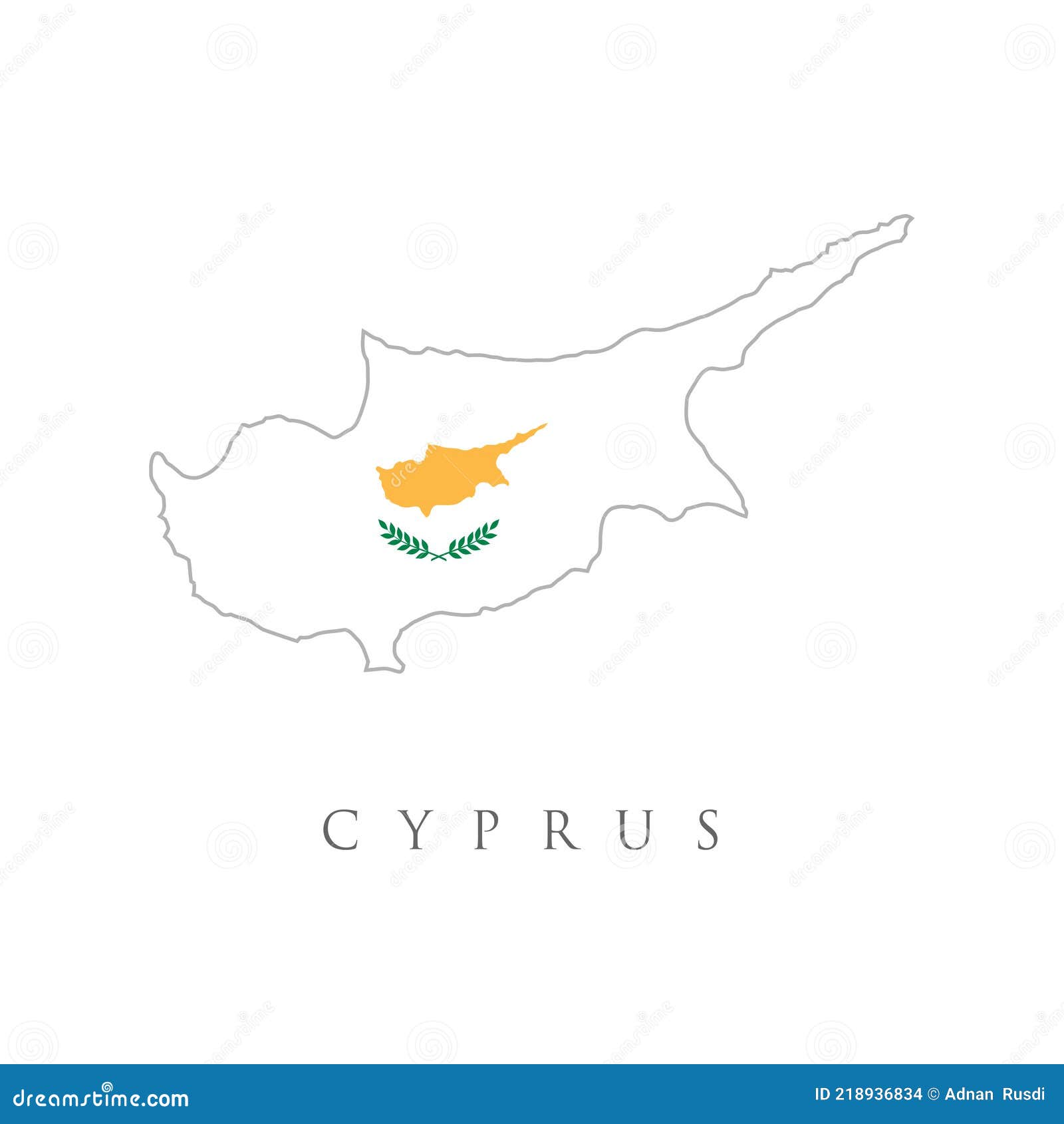 Cyprus Detailed Map With Flag Of Country Detailed Illustration Of A Cyprus Detailed Map With Flag Of Country Detailed Illustration Of A