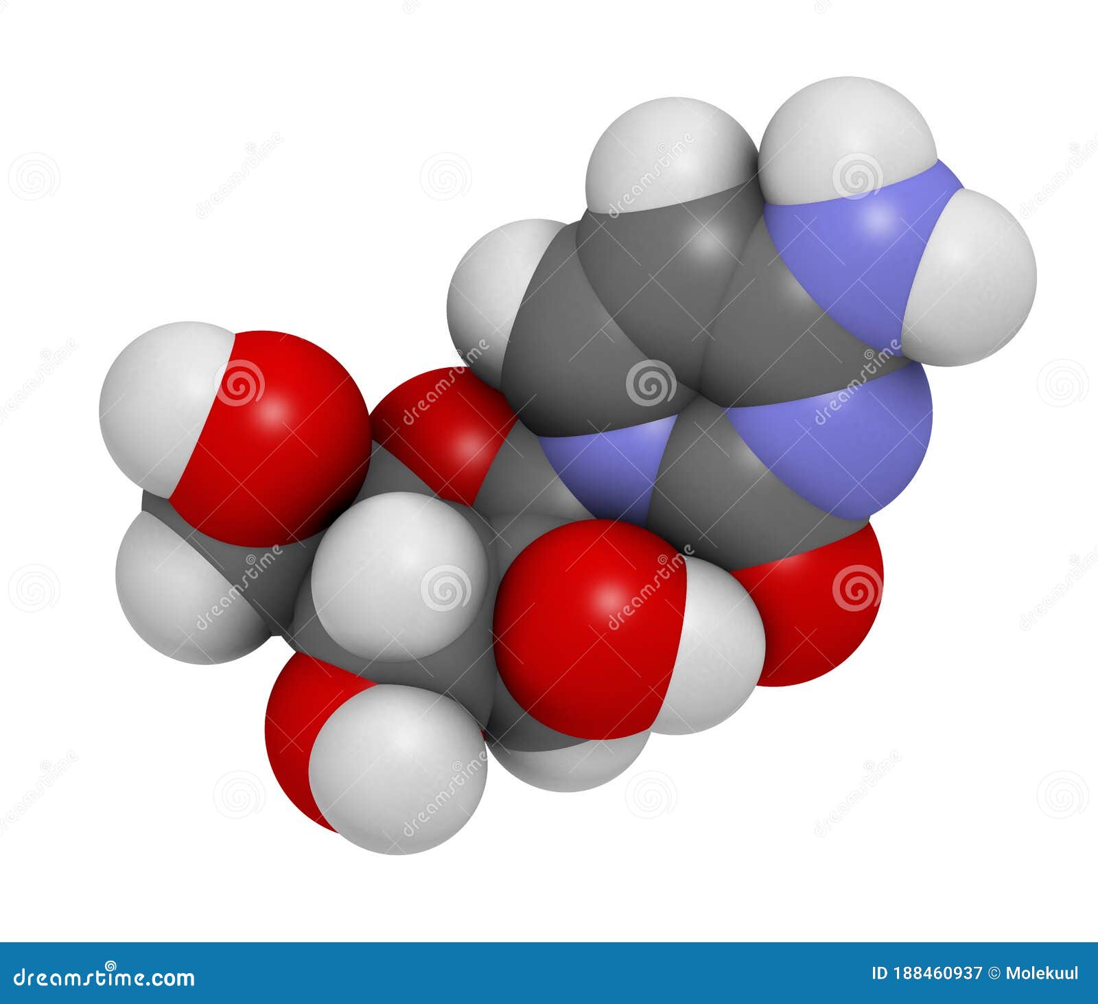 cytarabine (cytosine arabinoside, ara-c) chemotherapy drug molecule. used in treatment of acute myeloid leukemia (aml), acute