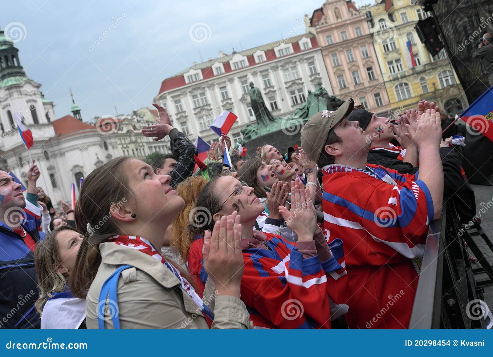 Czech hockey fans editorial stock image. Image of national 20298454