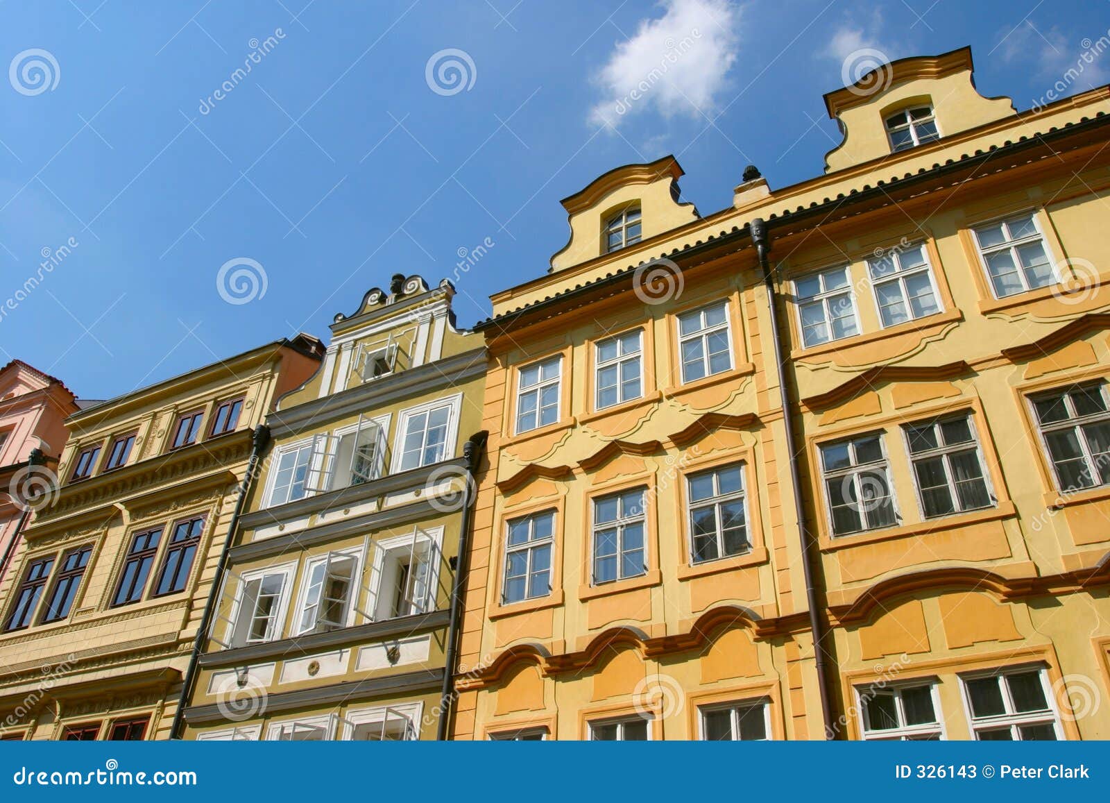 Czech houses stock image. Image of roof, street, republic 326143