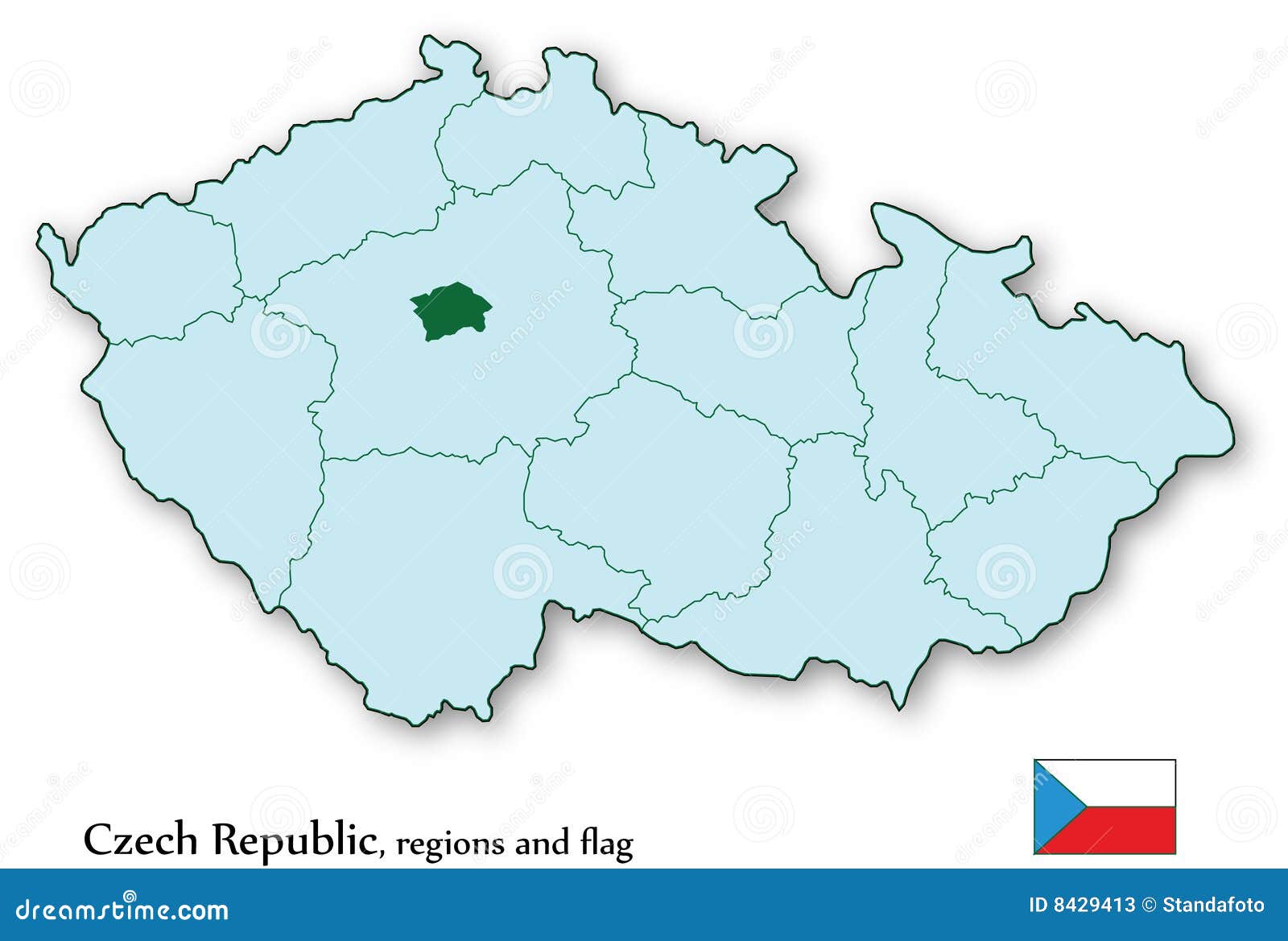 czech republic and all regions in s