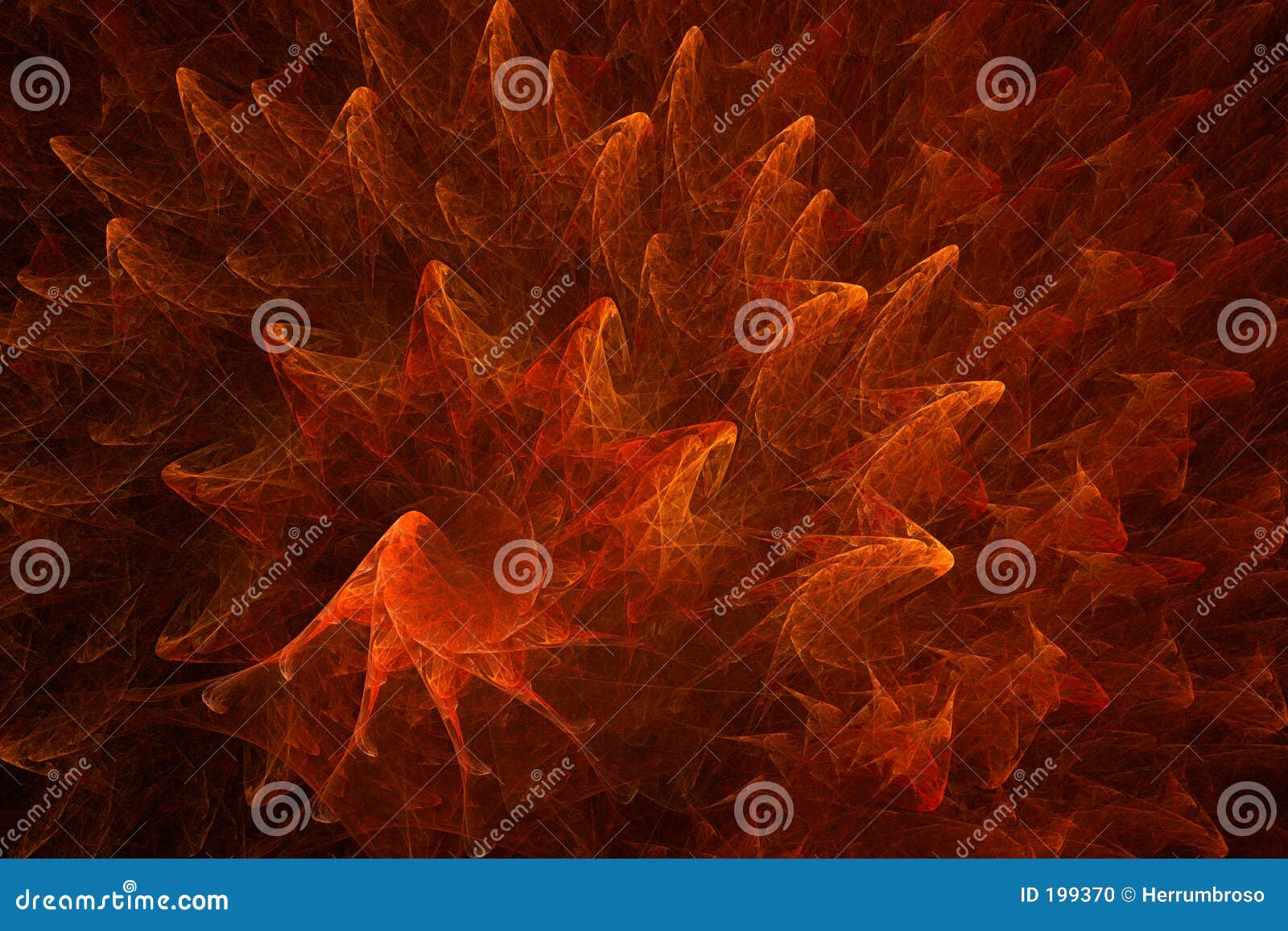 Czerwone coral spirali. Formacja spirali szczytów macki czerwieni