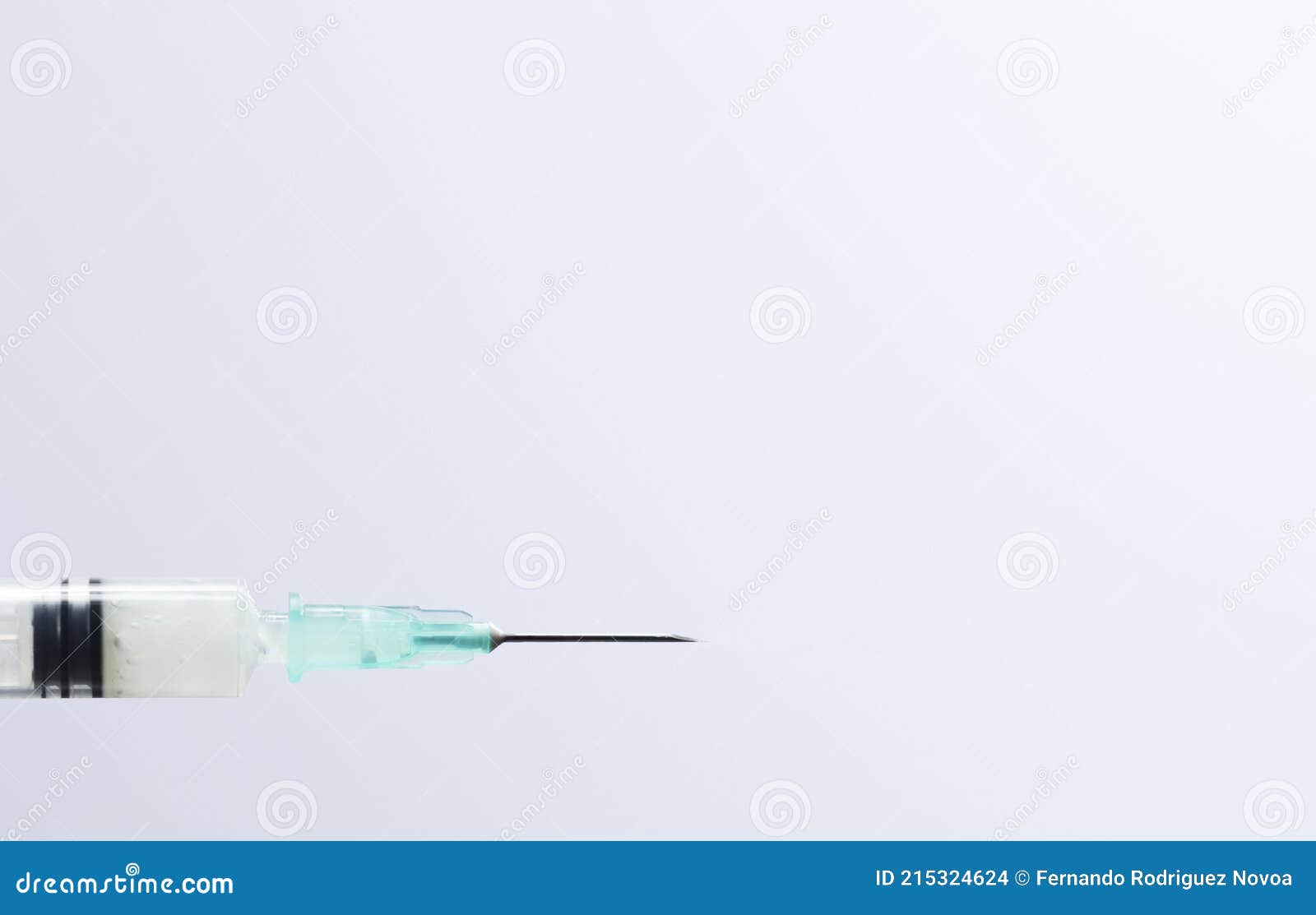 medical syringe cannula with white background