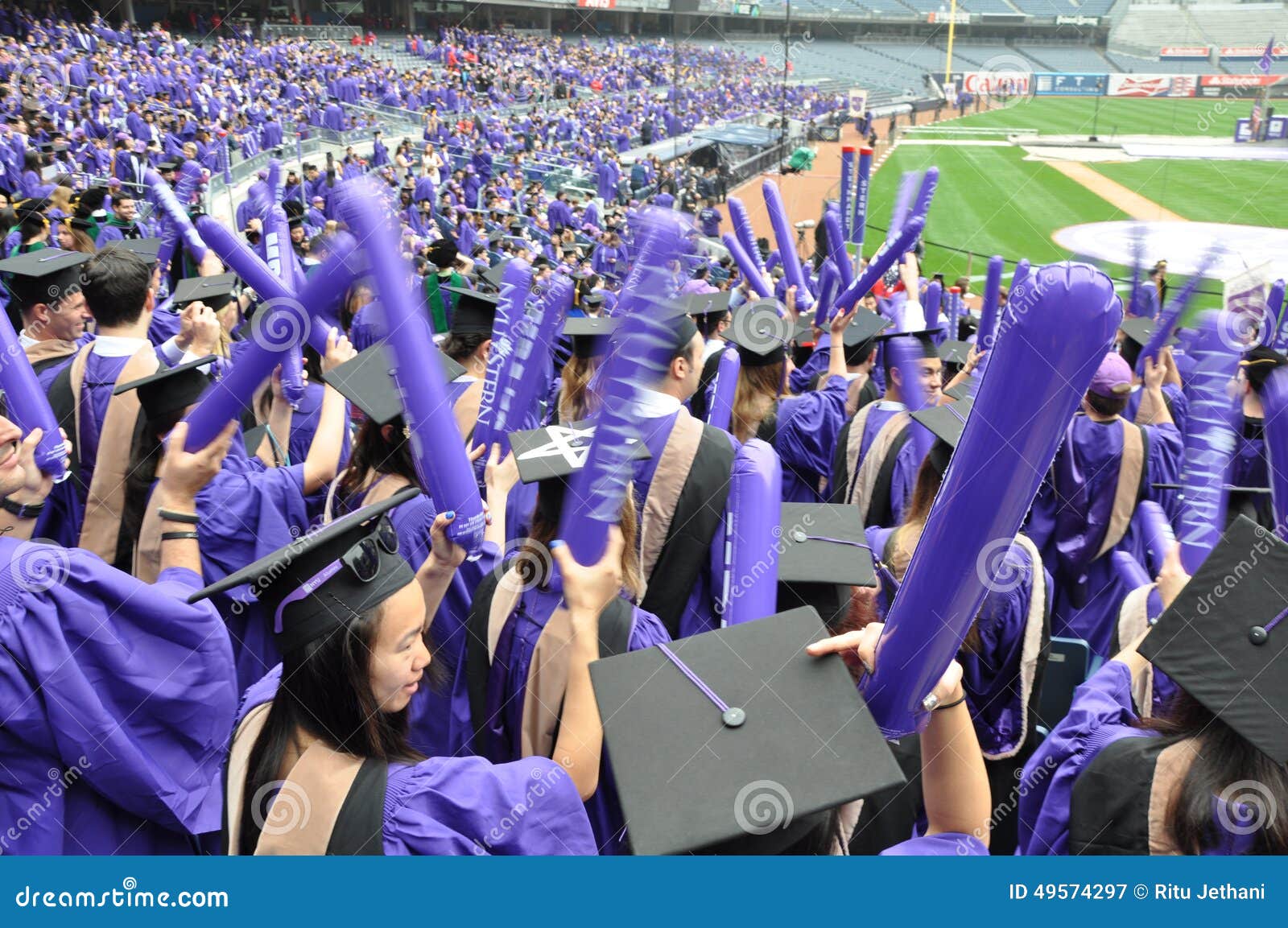 Cérémonie De Commencement De L'université De New York (NYU) 181st Photographie éditorial Image