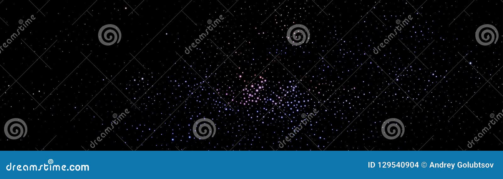 Céu estrelado da constelação da Via Látea O vetor stars o fundo. Céu estrelado da constelação da Via Látea Fundo efervescente da noite das estrelas do vetor