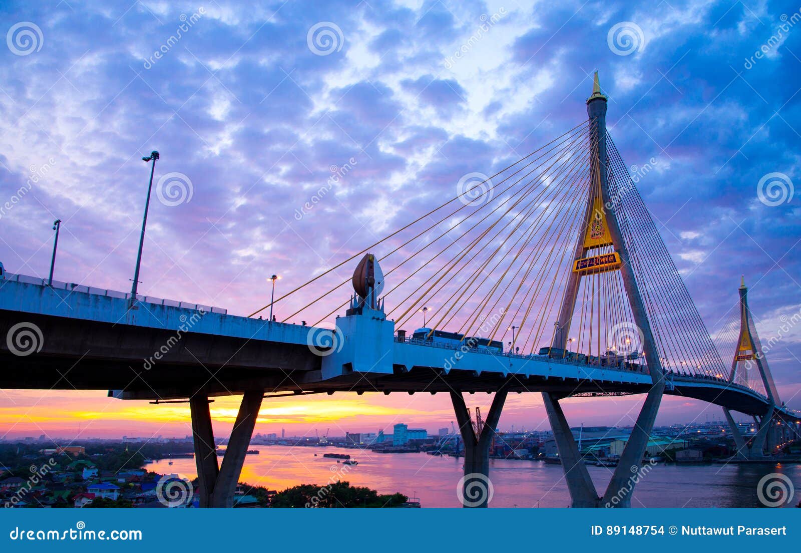 5 Décembre 2017 Bangkok Pont 2 Facili De Bhumibol De Ciel