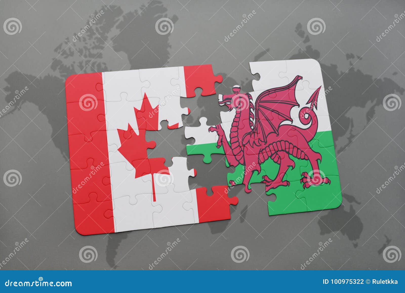 Déconcertez Avec Le Drapeau National Du Canada Et Du Pays De