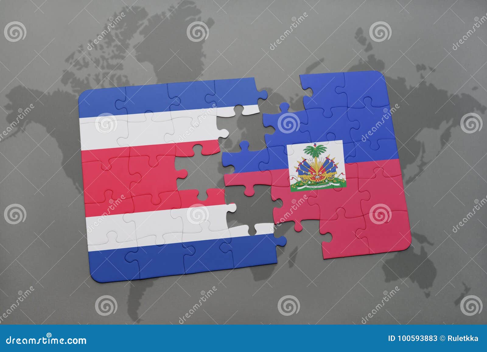 Déconcertez Avec Le Drapeau National Du Costa Rica Et Du