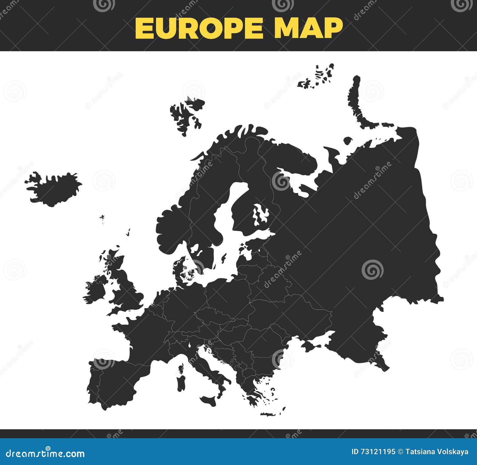 Découpe De Carte De Leurope Illustration De Vecteur