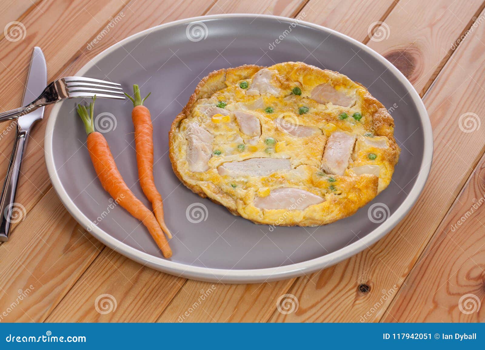 Dejeuner Facile Rapide Omelette De Poulet Et De Legume Sl