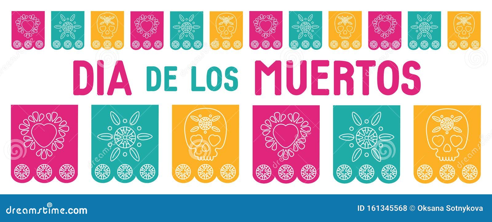 Día De Los Muertos, Dia De Los Muertos, Portada De Facebook, Medios  Sociales, Fondo Del Sitio Web, Banner Web, Tarjeta De Saludo Stock de  ilustración - Ilustración de bandera, modelo: 161345568