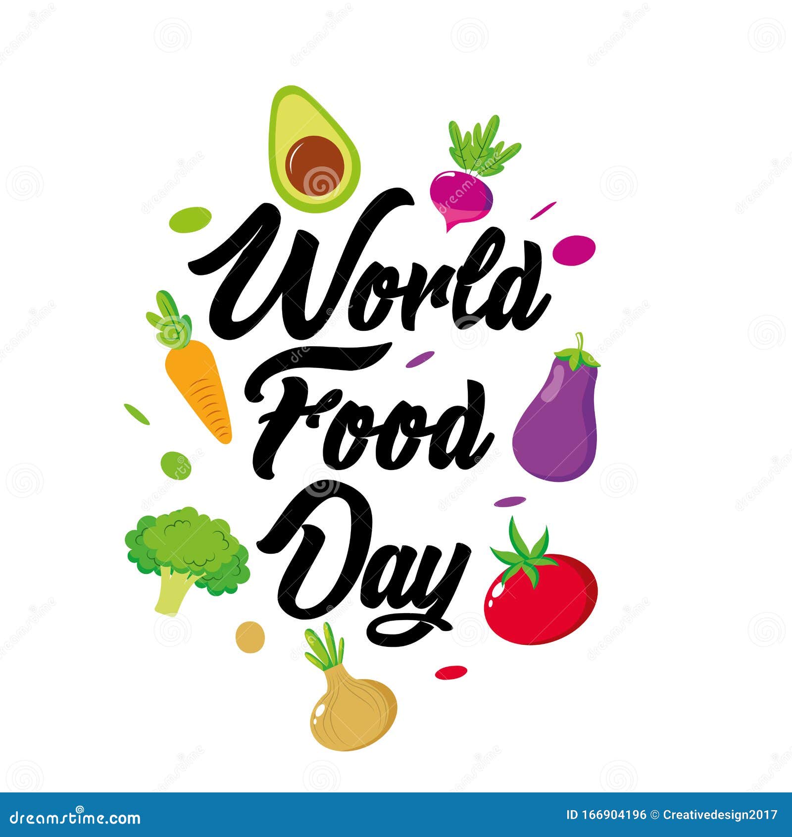 Día Mundial De La Alimentación Con Dibujos Animados De Verduras Ilustración  del Vector - Ilustración de hoja, tomate: 166904196