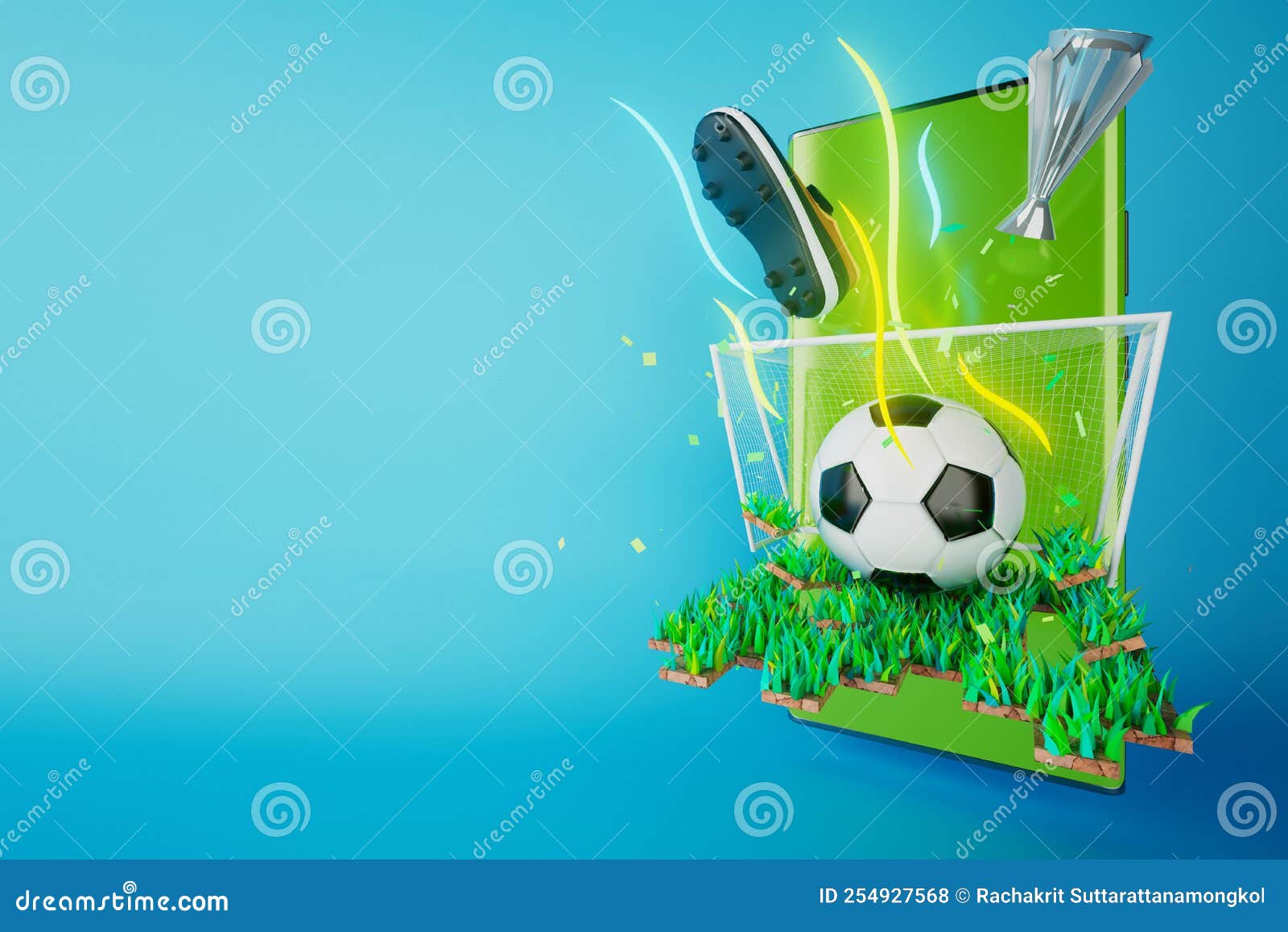 3d футбол на зелёном поле. смотреть спорт онлайн с смартфона