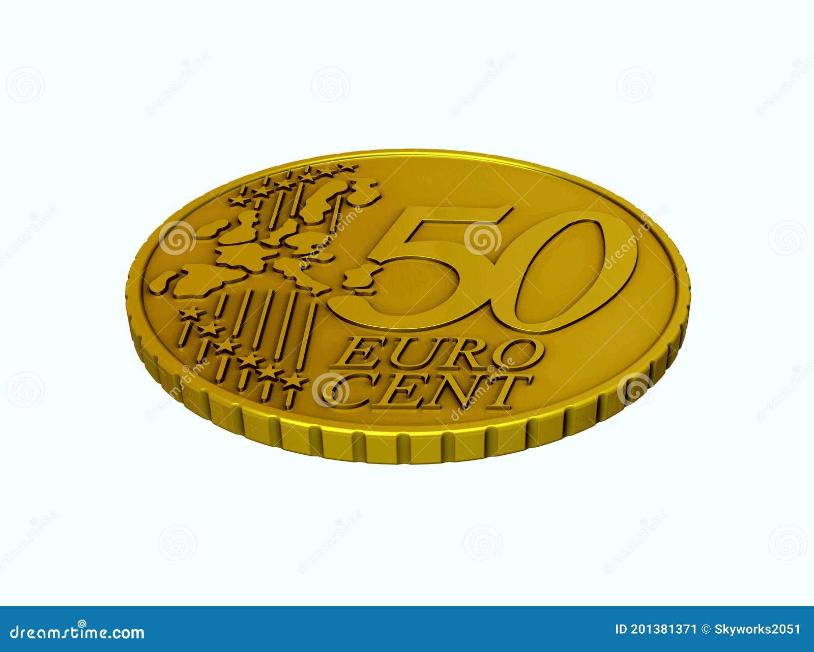 50欧分. 金币. 欧洲金币. 欧元. 库存例证. 插画包括有硬币, 阿克拉, 通货膨胀, 现金, 采购- 201381371