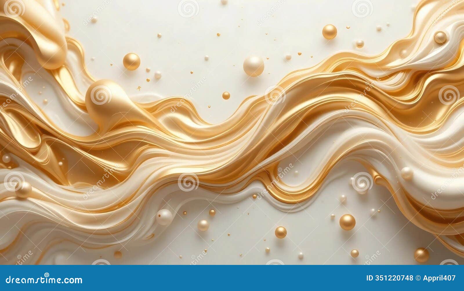 abstract 3d composition with curved s and warm gradients by ai generated