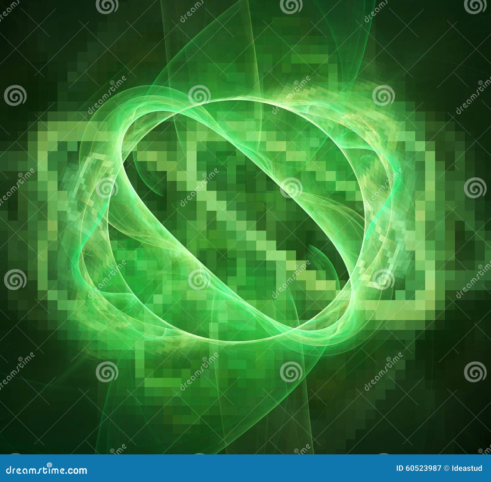 3d abstract fractal  background for creative 