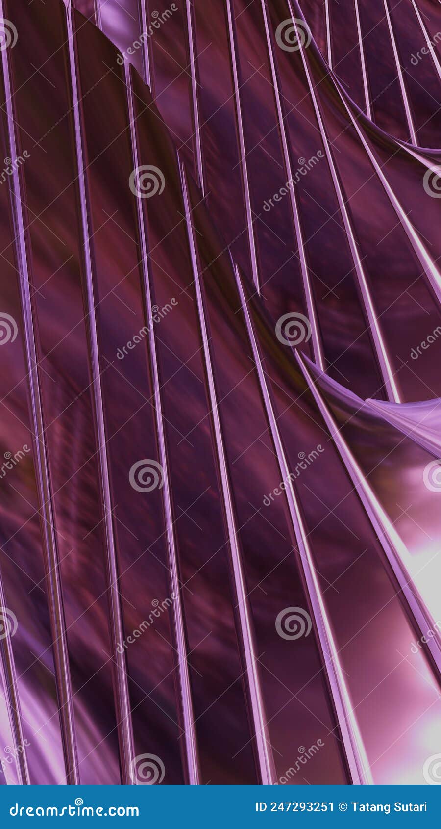 3d Abstract Image of Purple Chrome Color Stock Illustration ...