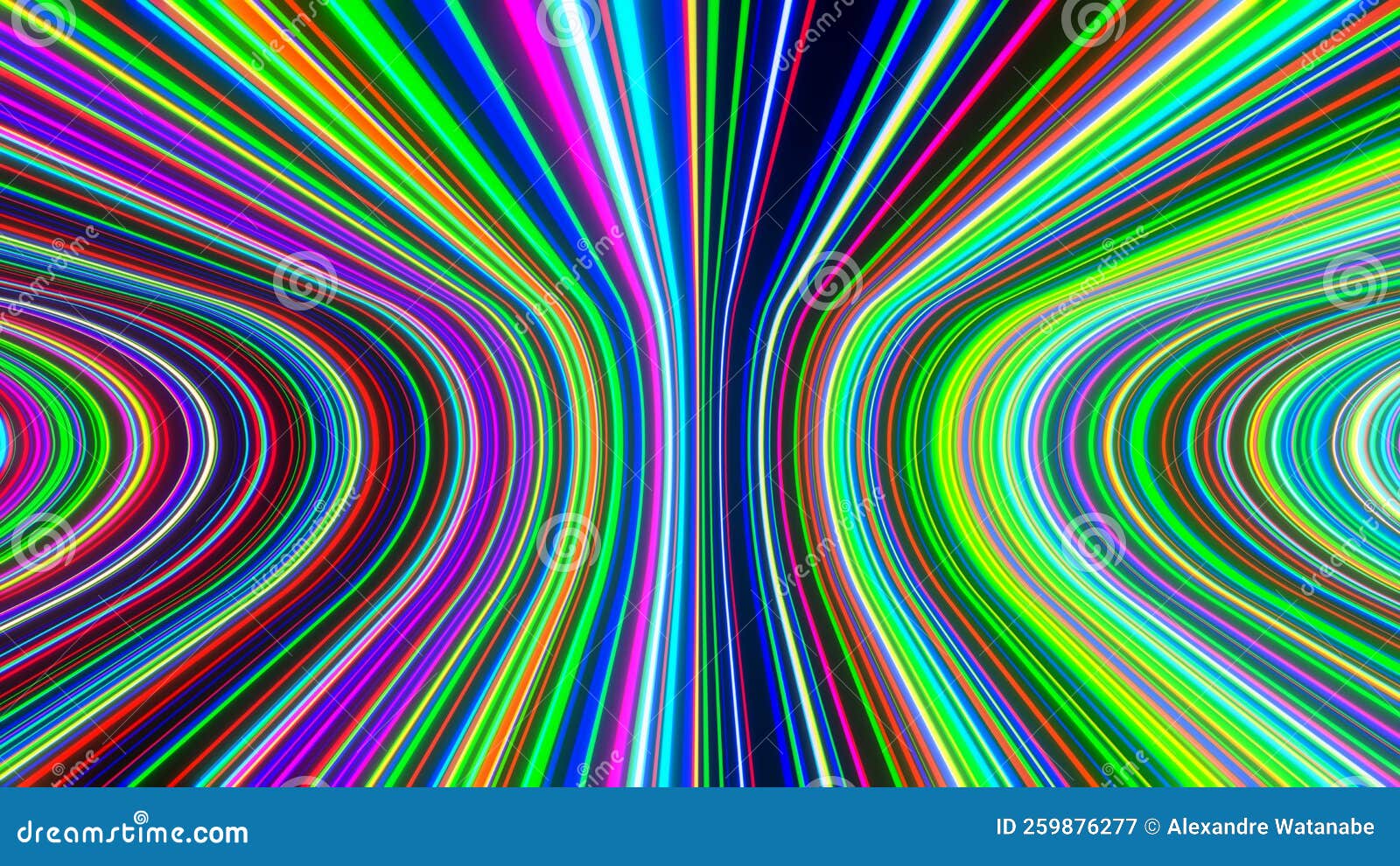 3d Abstract Multicolor Spectrum Background Stock Illustration