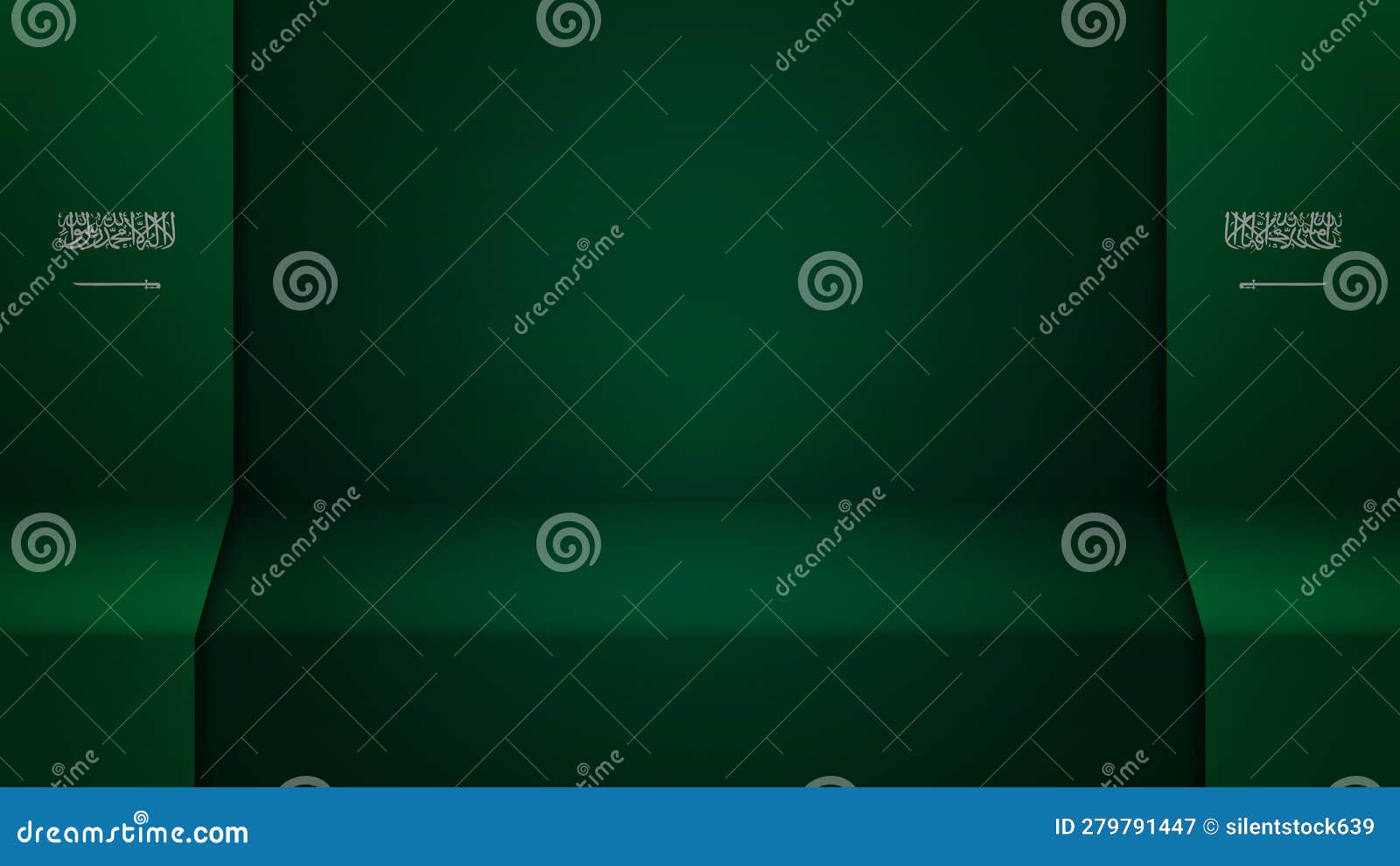 3d background with flag of saudiarabia