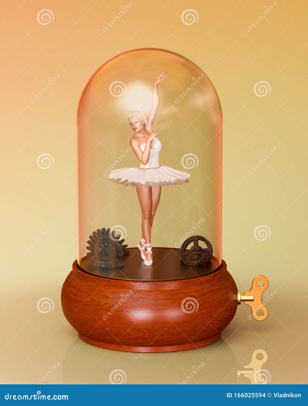 Ballerina Tutu in Music Box Stock Illustration - of dance, beautiful: 166025594