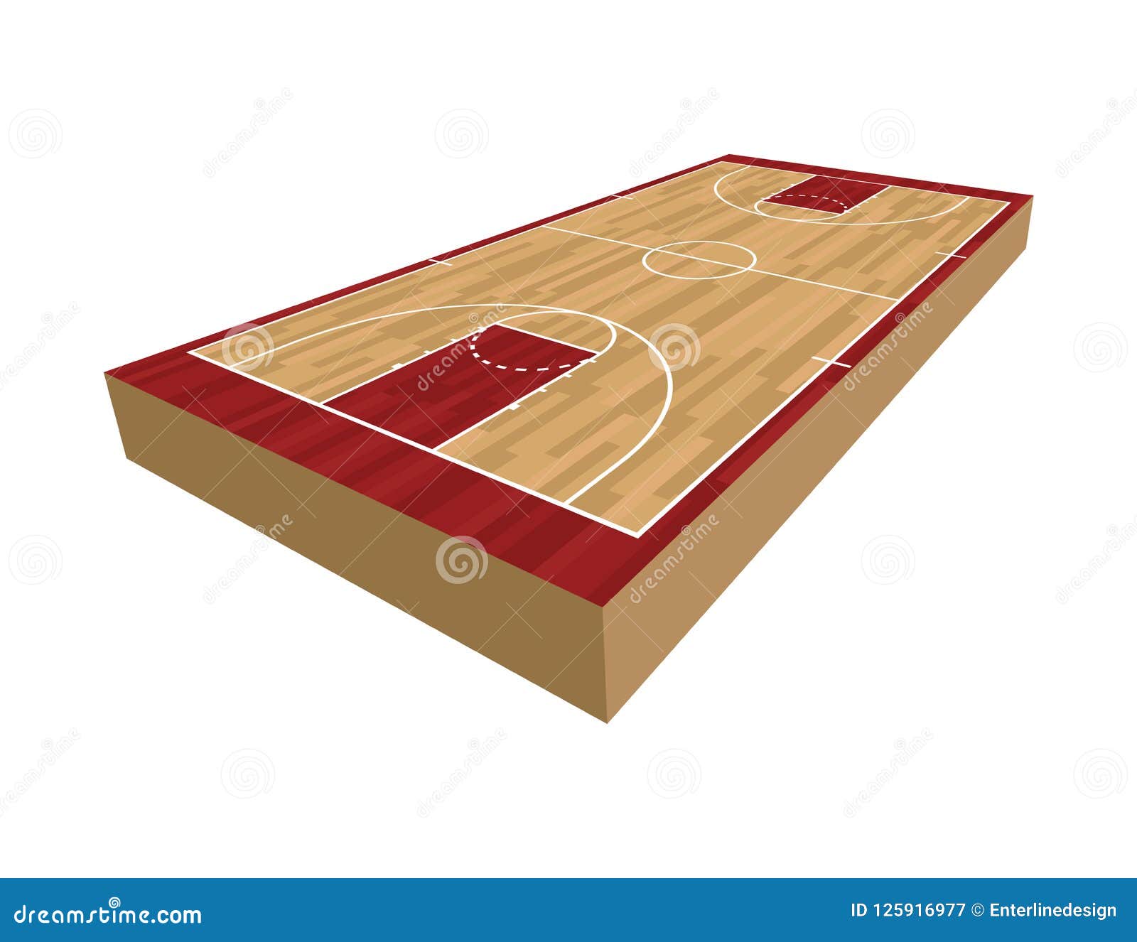 Download 3D Basketball Court Illustration Stock Vector ...