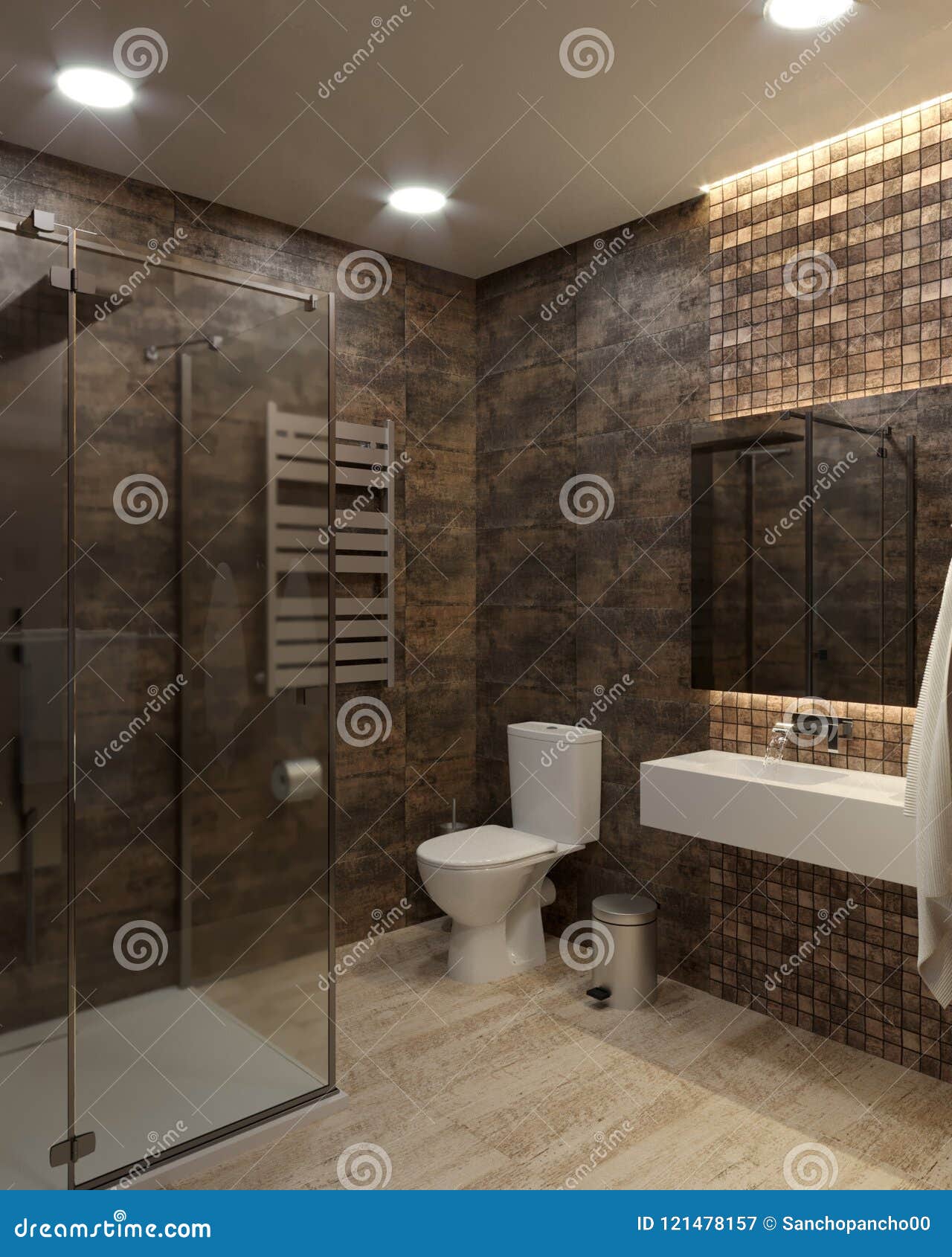 3d Bathroom Design Stock Illustration Illustration Of Room 3d Bathroom Design Stock Illustration Illustration Of Room