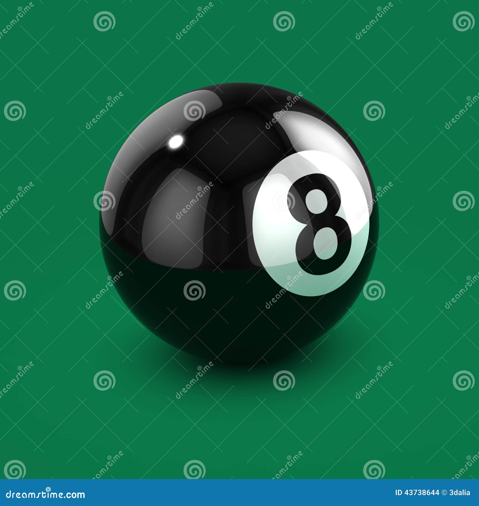 3d Black eight ball stock illustration. Illustration of render 43738644