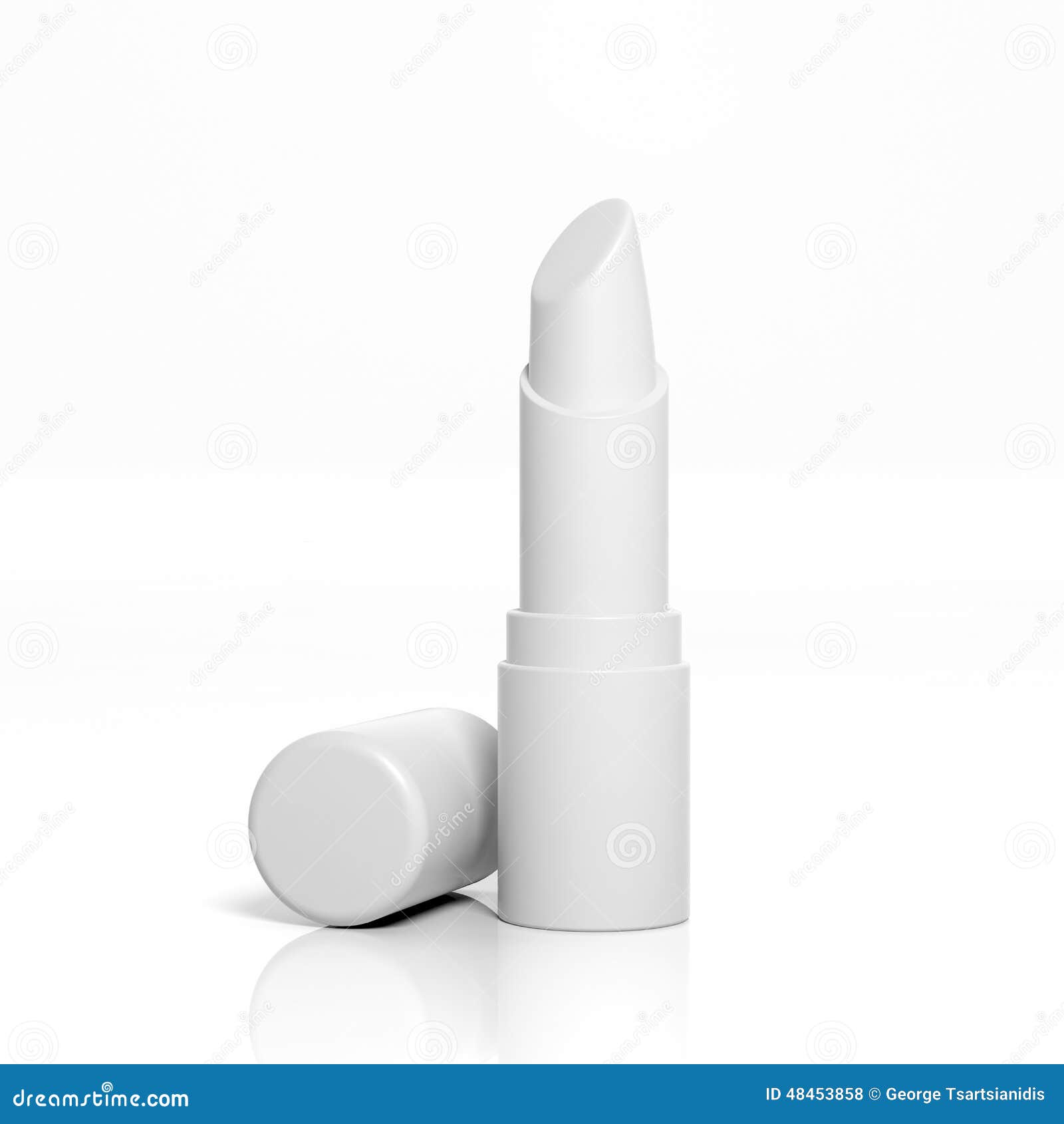 3D blank lipstick stock illustration. Illustration of container 48453858
