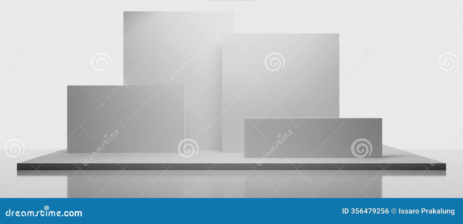 3d booth kios  rendering, exhibition podium pedestal stand event stage for mockup a display , trade show