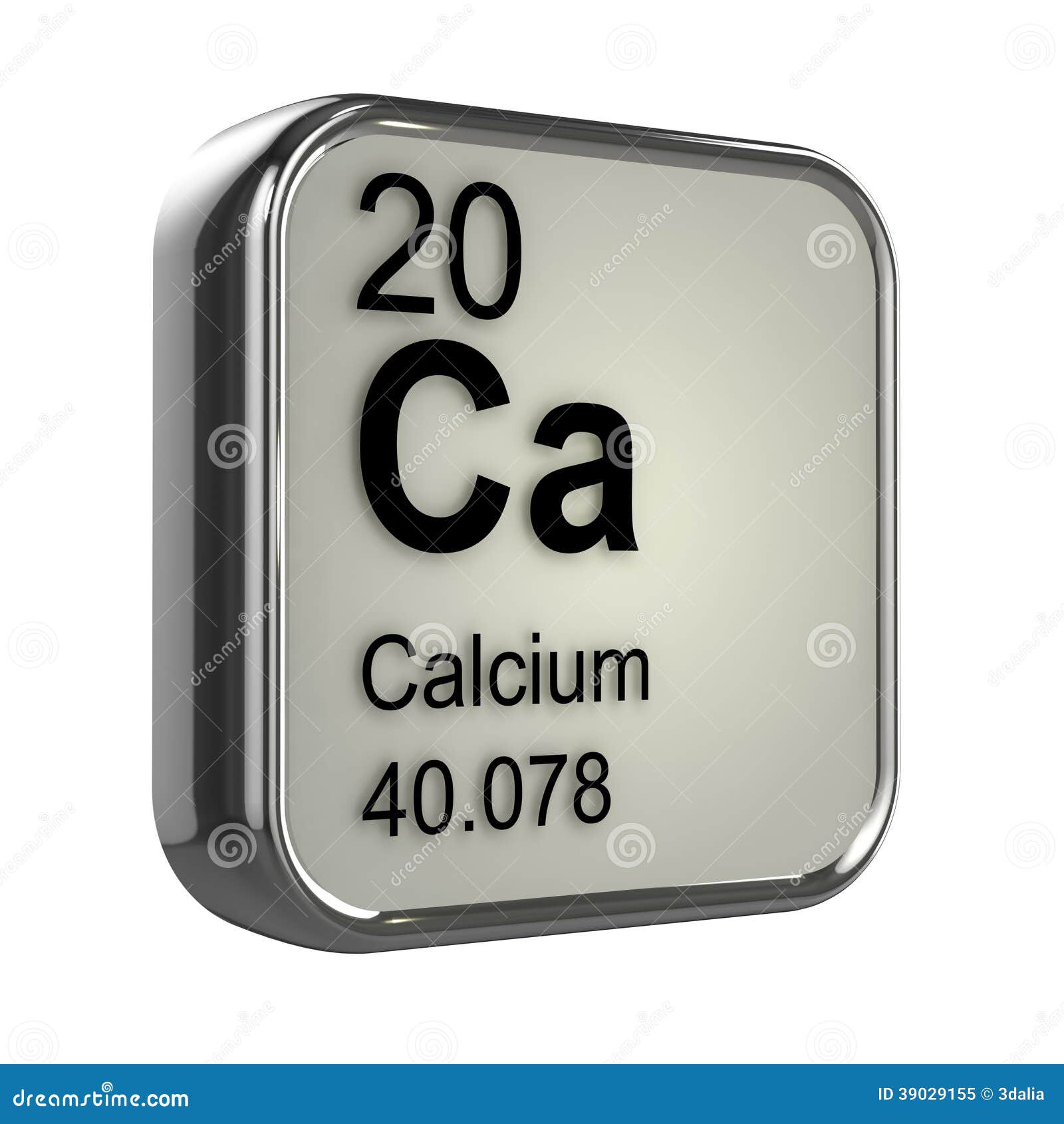 3d Calcium Element Stock Illustration Image 39029155