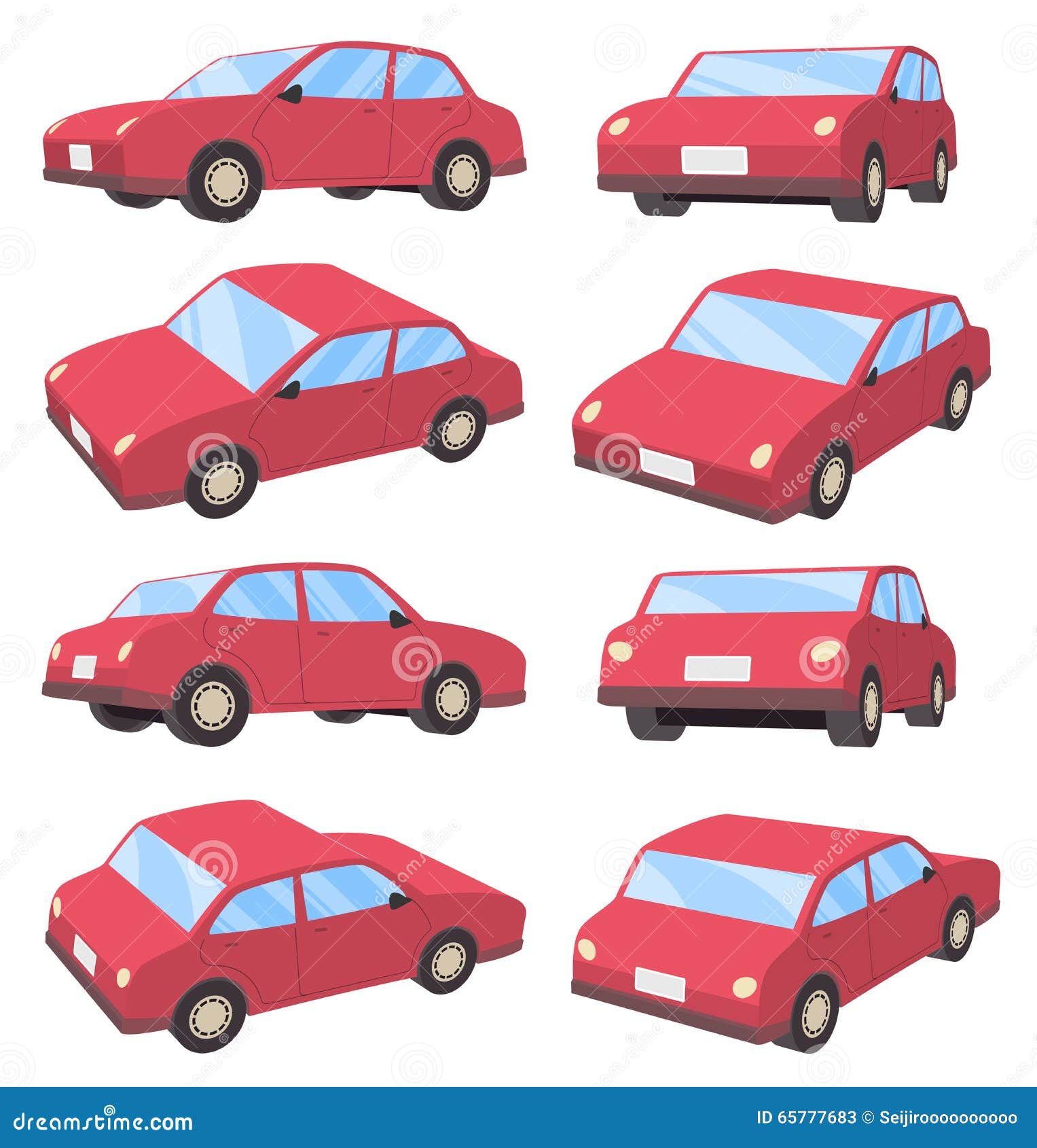 Download 3D car sedan type stock vector. Image of graphic ...