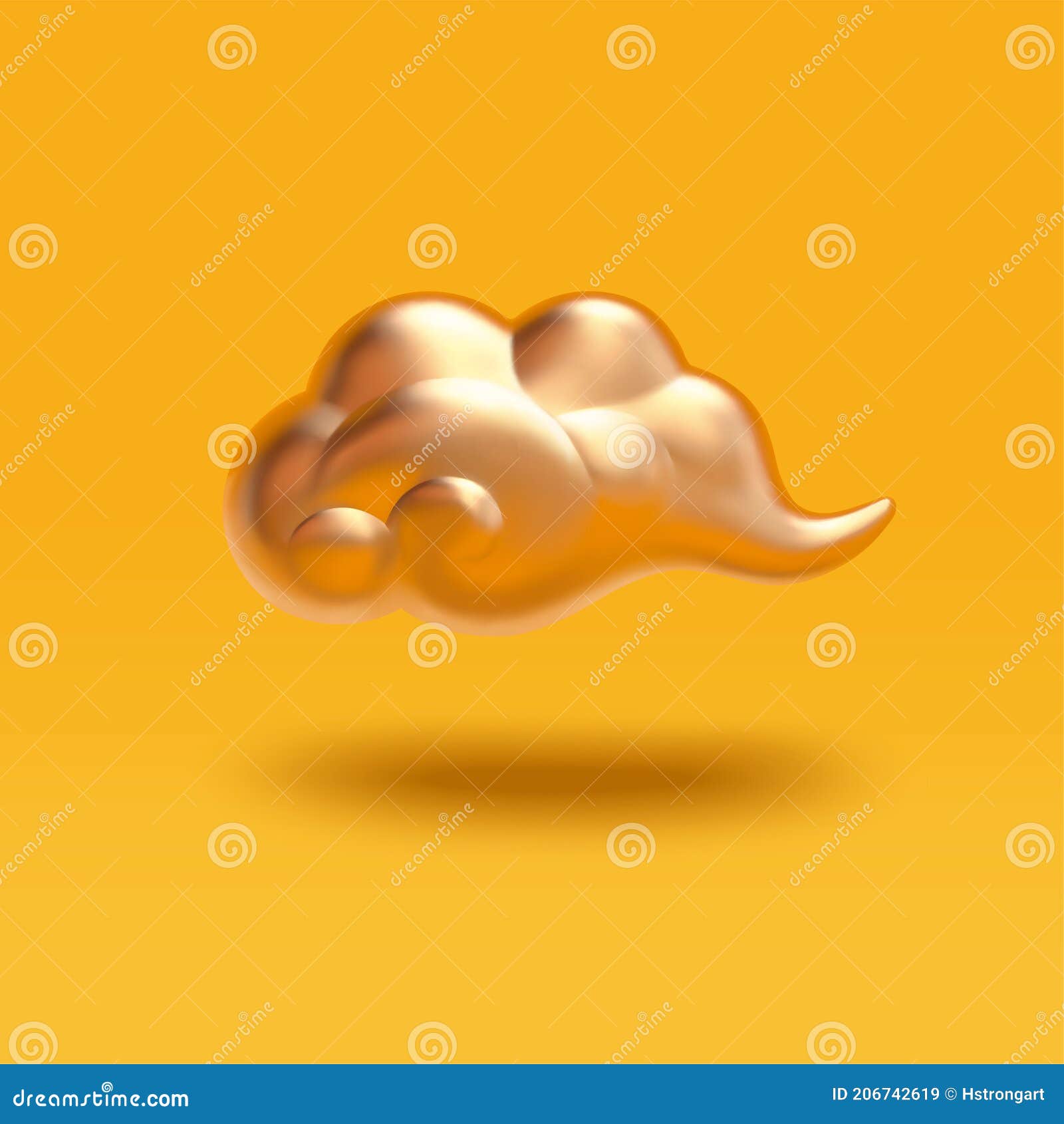 3d cartoon auspicious cloud