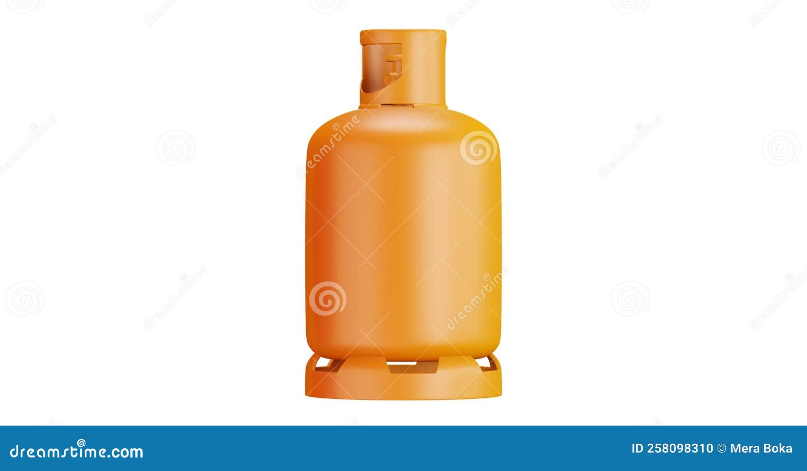 A 3D Cartoon Icon or Emblem of a Gas Canister Stock Illustration