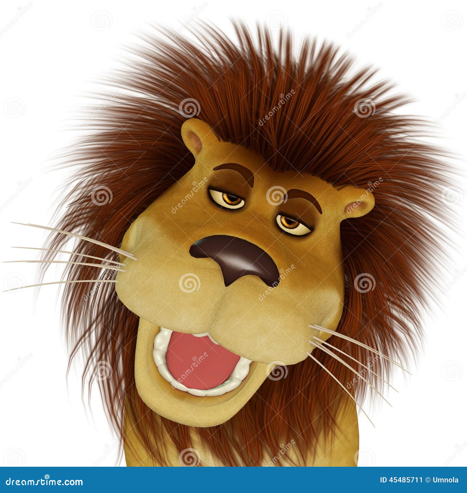 3d cartoon lion