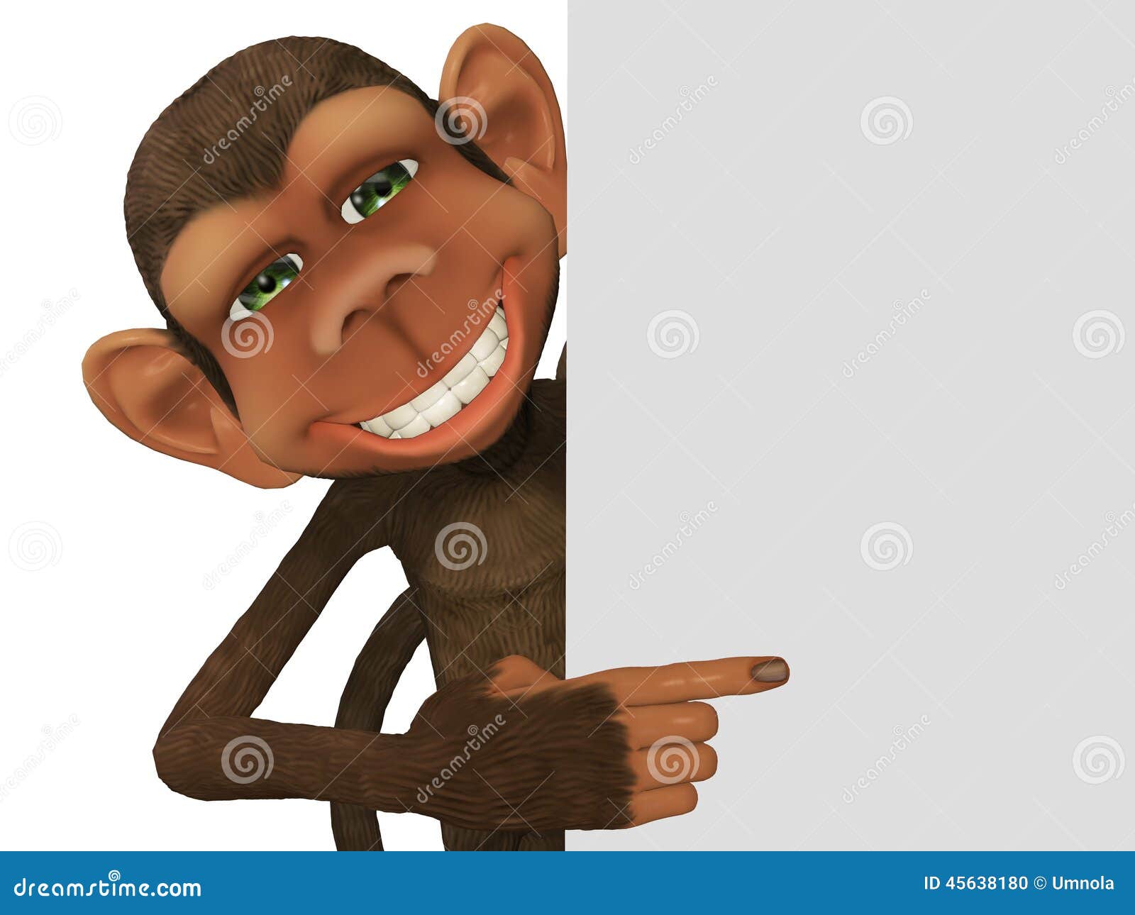 3d Cartoon Monkey with a Blank Stock Illustration - Illustration of frame, jungles: 45638180 3d Cartoon Monkey with a Blank Stock Illustration - Illustration of frame, jungles: 45638180
